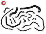 Radiator Coolant & Breather Silicone Hose Kit - Stoney Racing - Supra JZA80 NA - Black