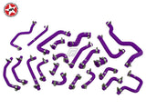 Ancillary Coolant & Breather Hose Kit - Stoney Racing - MR2 Rev 1 & 2 Turbo - Purple