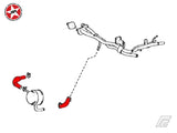 Oil Cooler Coolant Silicone Hose Kit - Stoney Racing - MR2 MK2 Turbo Rev3+, GT4 ST205 - Diagram
