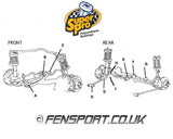 SuperPro - Front Wishbone - Rear Bush Kit - Corolla AE111 - SPF1900K