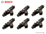 Fuel Injector Set of 6 Bosch Top Feed 14mm - 550cc to 2200cc - with Plugs & Pigtails